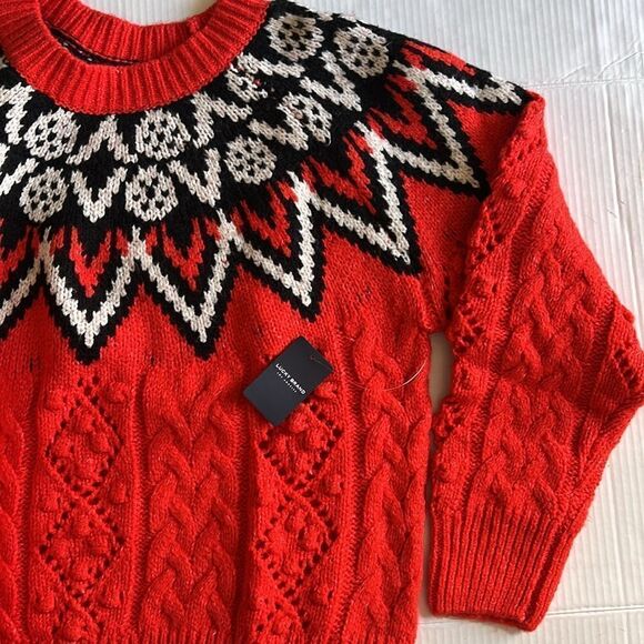 Lucky Brand Fair Isle Holiday Sweater size XL - Picture 13 of 15